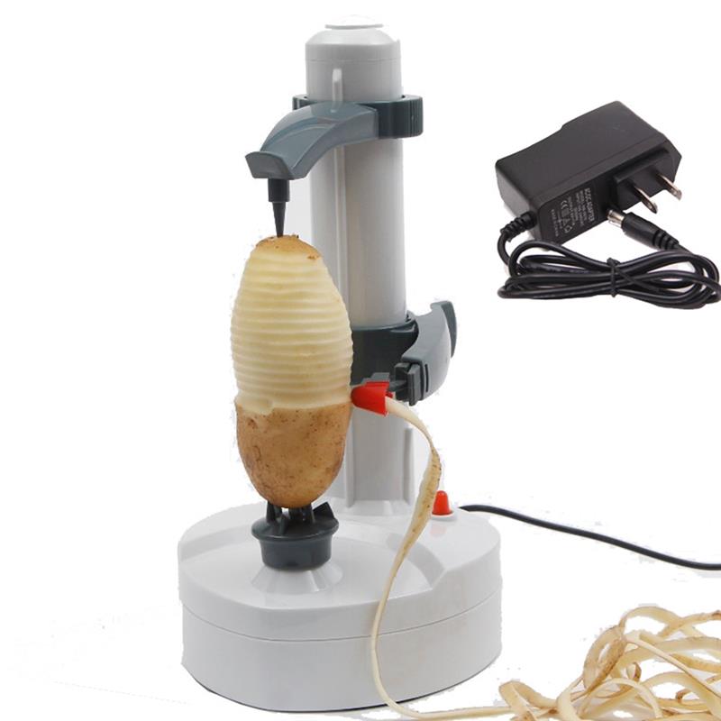 Electric Automatic Potato Peeler Fruit Apple Vegetable Peeling Machine +3  Blade